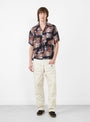 Silk Rayon Champetre Maria Wrangle Aloha Collar Black by Kapital at Couverture & The Garbstore Model Front
