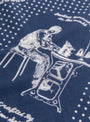Union Master Bandana Navy by Kapital at Couverture & The Garbstore Close Up Print