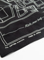 Barbie Pattern Bandana Black by Kapital at Couverture & The Garbstore Corner
