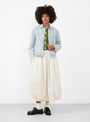 Loft Jacket Indigo by YMC at Couverture & The Garbstore Model Front 
