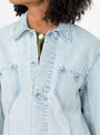 Loft Jacket Indigo by YMC at Couverture & The Garbstore Model Detail