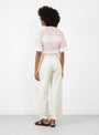 Peggy Trouser Off White by YMC at Couverture & The Garbstore 
Model Back