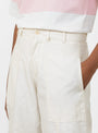 Peggy Trouser Off White by YMC at Couverture & The Garbstore 
Model Pocket Detail