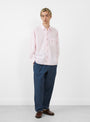 Wray Shirt Light Pink by YMC at Couverture & The Garbstore Model 