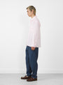 Wray Shirt Light Pink by YMC at Couverture & The Garbstore Model Side 
