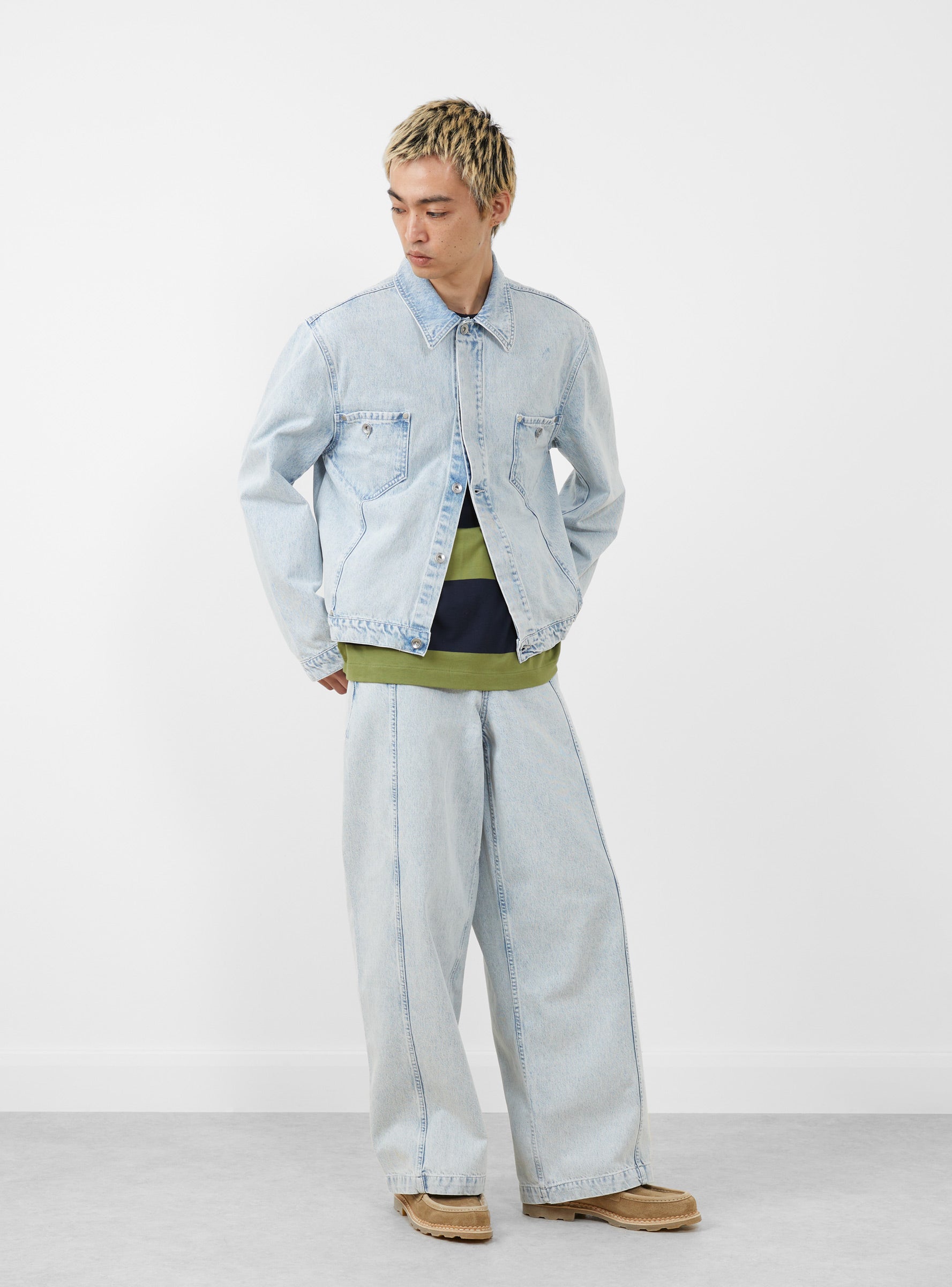 Displaced Seam Jean Indigo