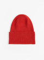 Whit Beanie Melograno Red at Couverture & The Garbstore 
Front 