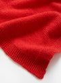 Whit Scarf Melograno Red from Baserange at Couverture & The Garbstore close