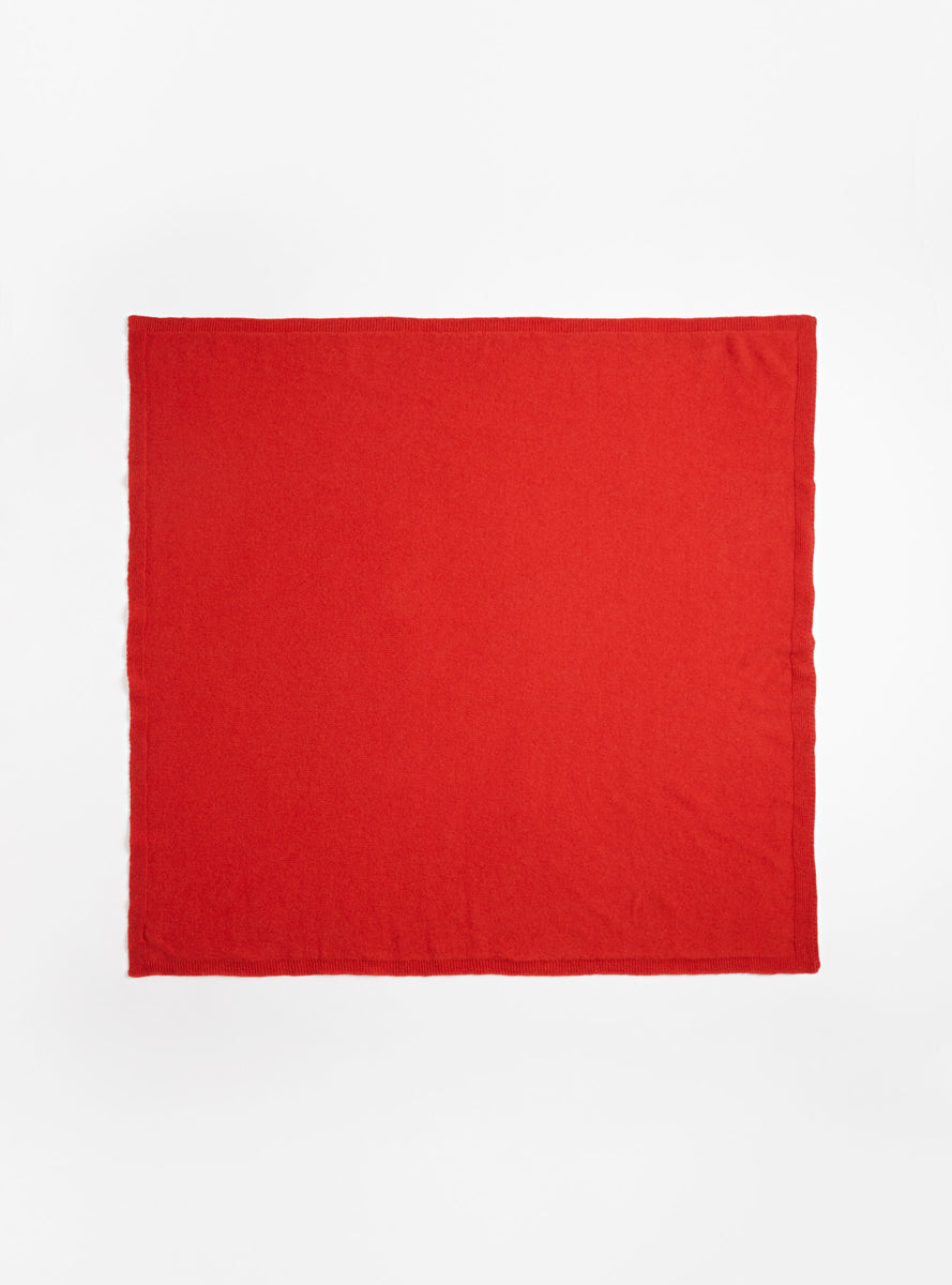 Whit Scarf Melograno Red by Baserange | Couverture & The Garbstore