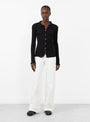 Iso Knit Shirt Black from Baserange at Couverture & The Garbstore, Front 
