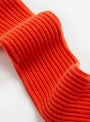 Overknee Socks Chiral Red from Baserange at Couverture & The Garbstore 
Front detail