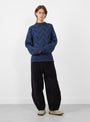 Flat Knitted Jumper Flat Navy from Henrik Vibskov at Couverture & The Garbstore 
model front 