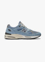 Made in UK U991v2 Celestial Blue and Faded Denim by New Balance at Couverture & The Garbstore, Right