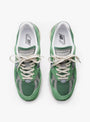 Made in UK U991v2 Mineral Green and Comfrey by New Balance at Couverture & The Garbstore 
Top 