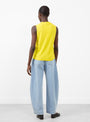 No. 421 Player Knit Vest Sunny from Extreme Cashmere at Couverture & The Garbstore model back