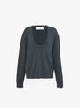 No. 424 Jacob Knit Jumper from Extreme Cashmere in Lake at Couverture & The Garbstore 
Ghost 