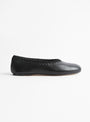 Dara Ballerina Flat Black from About Arianne at Couverture & The Garbstore Side