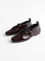Madeline Flats Burgundy from Soeur at Couverture & The Garbstore, 
Front 