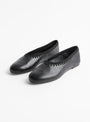 Dara Ballerina Flat Black from About Arianne at Couverture & The Garbstore side 2 