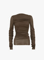Gaia Long Sleeve Top Maroon Khaki from Soeur at Couverture & The Garbstore Ghost 