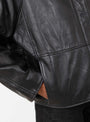 Gamma Leather Jacket Black from Soeur at Couverture & The Garbstore, Model pocket 