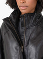 Gamma Leather Jacket Black from Soeur at Couverture & The Garbstore, Model zip 