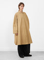 Balloon Trench Coat Camel from Cordera at Couverture & The Garbstore 
Model Front 
