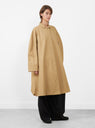 Balloon Trench Coat Camel from Cordera at Couverture & The Garbstore 
Model Front 