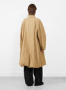 Balloon Trench Coat Camel from Cordera at Couverture & The Garbstore 
Model back