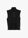 Merino Wool Waistcoat Black from Cordera at Couverture & The Garbstore 
Front