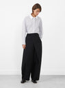 Tailoring Crossover Trousers Black from Cordera at Couverture & The Garbstore 
Model front 