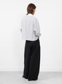 Tailoring Crossover Trousers Black from Cordera at Couverture & The Garbstore 
Model Back 