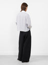 Tailoring Crossover Trousers Black from Cordera at Couverture & The Garbstore 
Model Back 