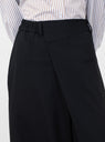 Tailoring Crossover Trousers Black from Cordera at Couverture & The Garbstore 
Model detail 