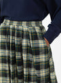 Woogie Skirt in Green Check from Bellerose at Couverture & The Garbstore 
Model detail 