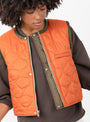 Jensa Gilet Khaki Orange from Bellerose at Couverture & The Garbstore Orange 