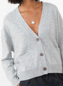 Gakkin Cardigan Light Grey from Bellerose at Couverture & The Garbstore
Model detail 