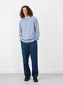 Seamless Lambswool Crew Sky from TDR at Couverture & The Garbstore, Front model 