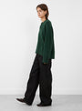 Kianez Knit Jumper from Christian Wijnants in Pine Green at Couverture & The Garbstore
Model side 