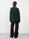 Kianez Knit Jumper from Christian Wijnants in Pine Green at Couverture & The Garbstore
Model back