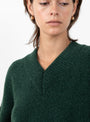 Kianez Knit Jumper from Christian Wijnants in Pine Green at Couverture & The Garbstore
Model close 