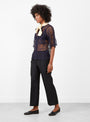 Lace Blouse in Navy from TOGA PULLA at Couverture & The Garbstore Model side 