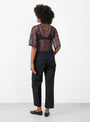 Lace Blouse in Navy from TOGA PULLA at Couverture & The Garbstore Model back