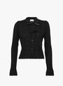  Rib Knit Cardigan in Black from TOGA PULLA at Couverture & The Garbstore
Front