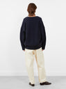 Kenata Knit Cardigan from Christian Wijnants in Dark Navy from Couverture & The Garbstore 
Model back