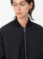 Jenai Bomber Jacket from Christian Wijnants in Black from Couverture & The Garbstore, model detail 