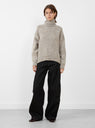 Kemijo Knit Jumper from Christian Wijnants arrives in Clay Toffee from Couverture & The Garbstore 
Model front