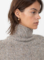 Kemijo Knit Jumper from Christian Wijnants arrives in Clay Toffee from Couverture & The Garbstore 
Model detail 