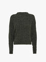 Striped Ribbed Mockneck Jumper from 7115 by Szeki at Couverture & The Garbstore Ghost