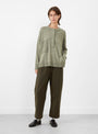 Relaxed Pocket Sweater from 7115 by Szeki at Couverture & The Garbstore 
Model Front